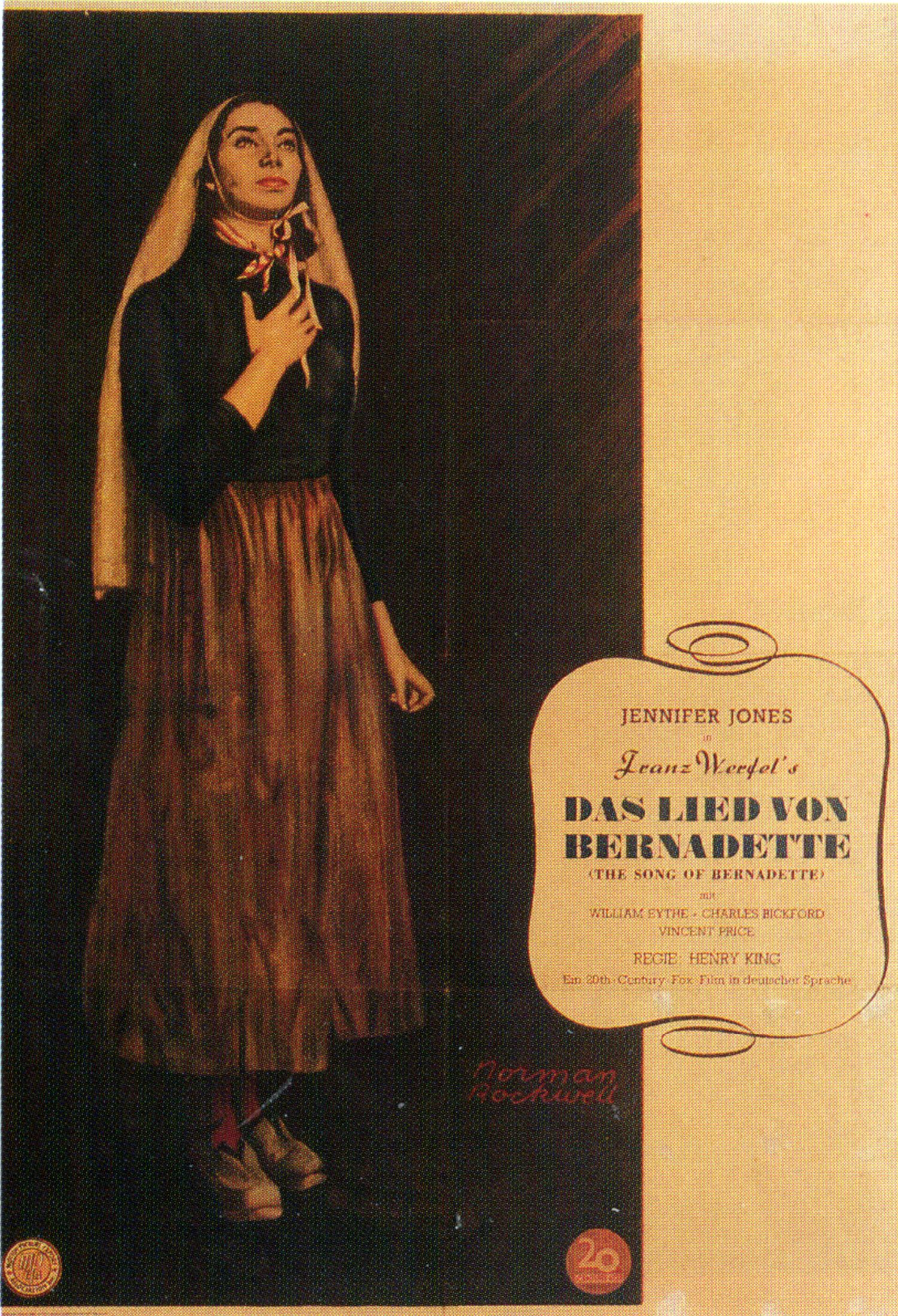 Das Lied von Bernadette – Poster